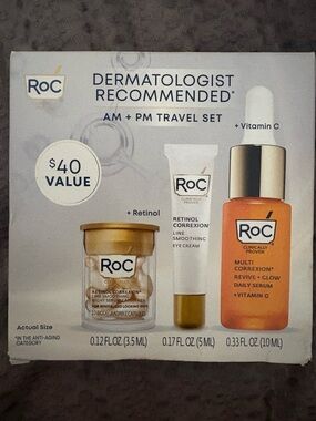NEW ROC am and pm travel set